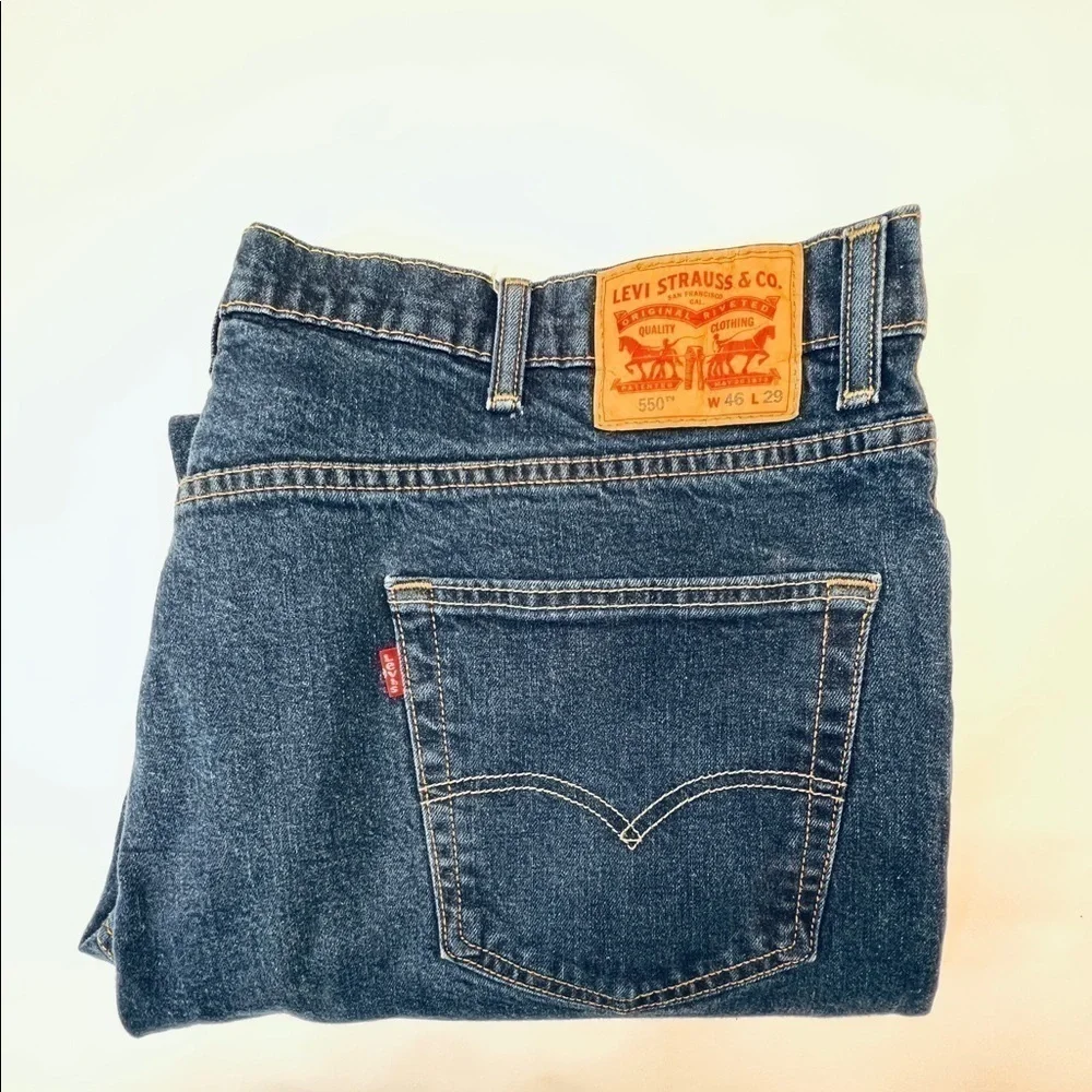 LEVIS 550 Jeans W46 L29 Dark PREWASHED